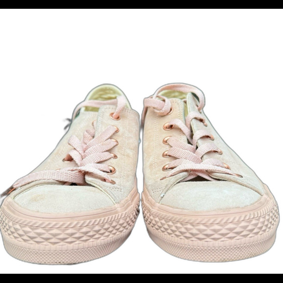 Chuck Taylor All Star CTAS OX vapor pink/blush gold Sz 9 - Picture 3 of 9